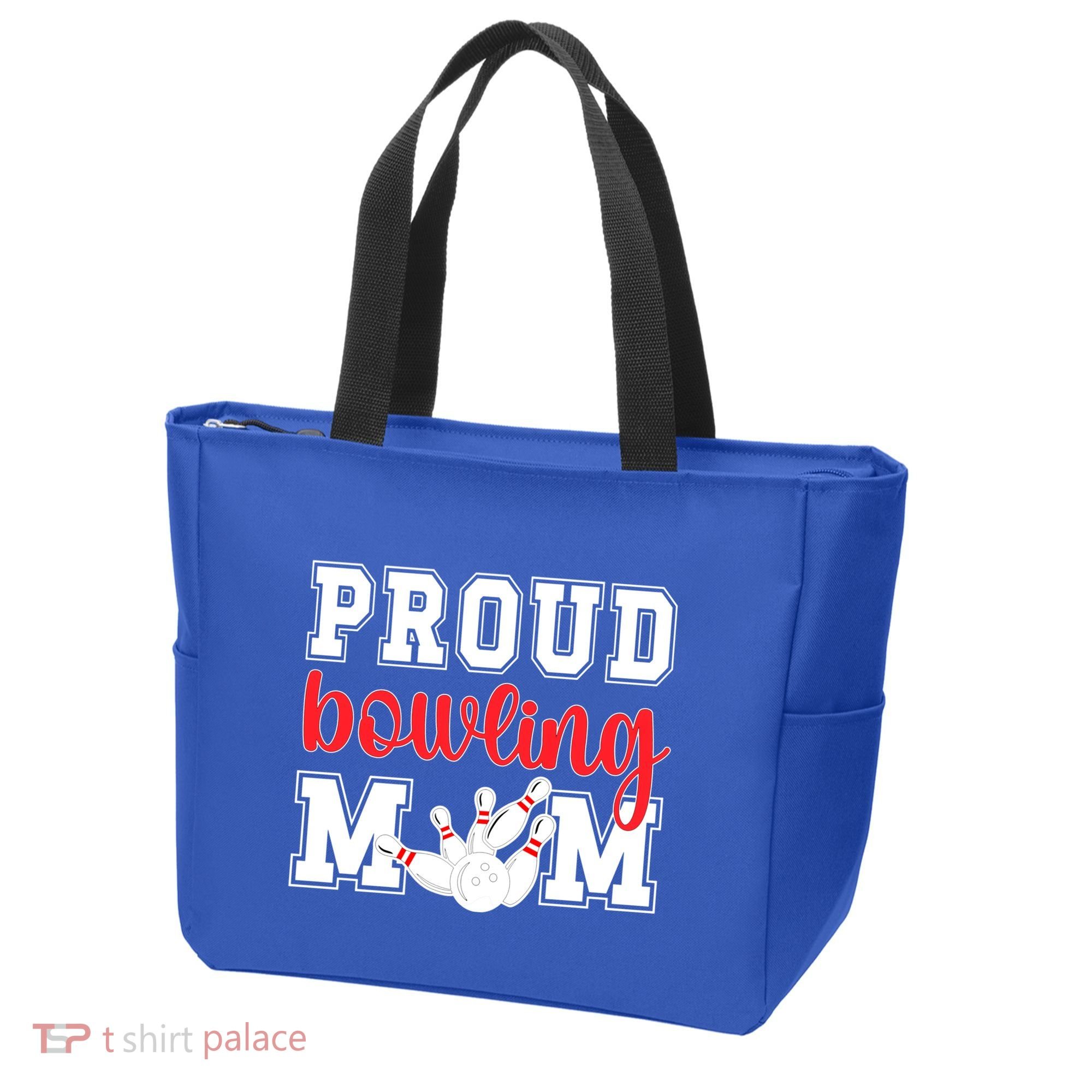 Proud Bowling Mom Of A Bowling Player Bowler Mama Gift Tote Bag
