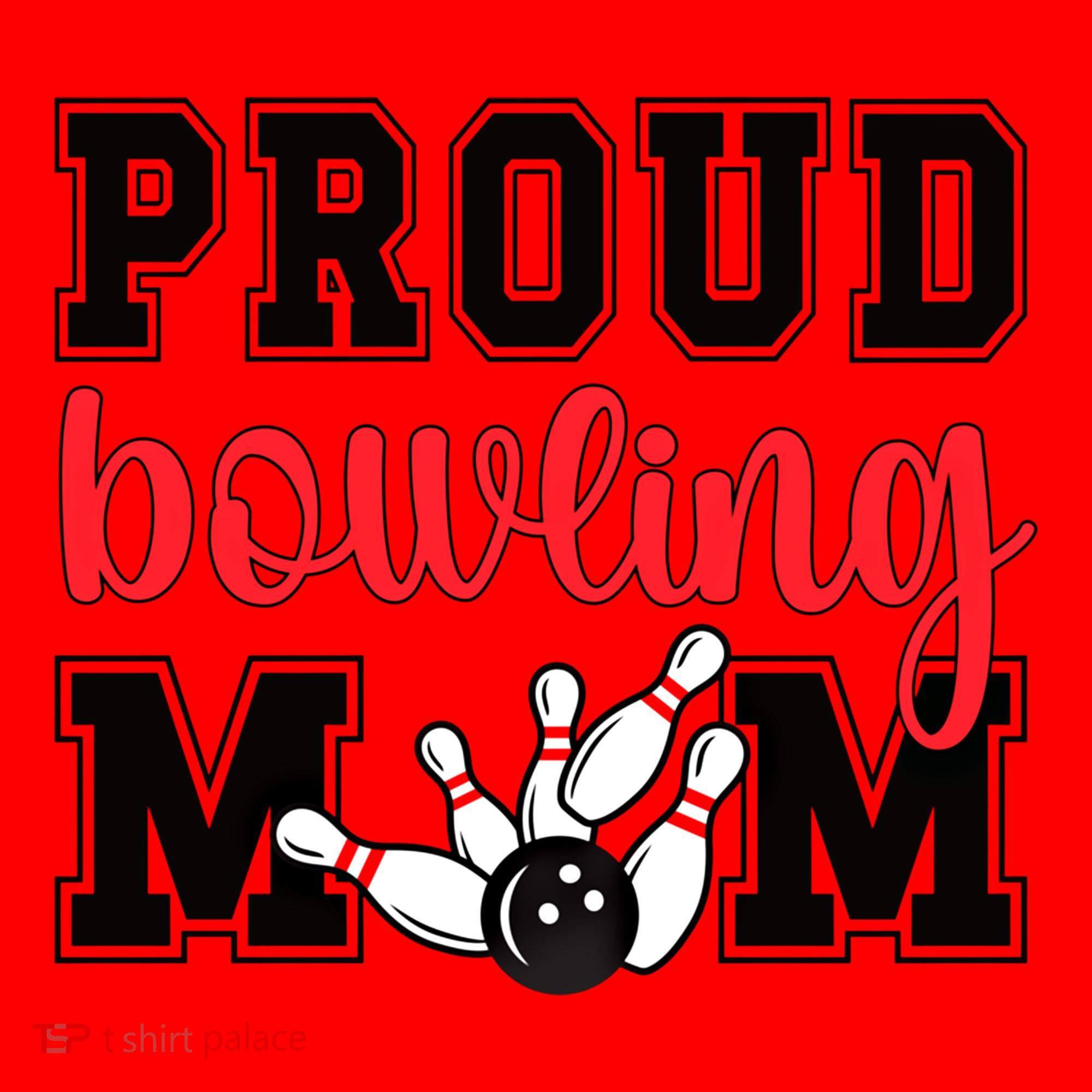Proud Bowling Mom Of A Bowling Player Bowler Mama Gift Santa Hat