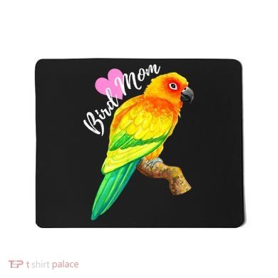 Parrot Bird Mom Sun Conure Watercolor Mousepad