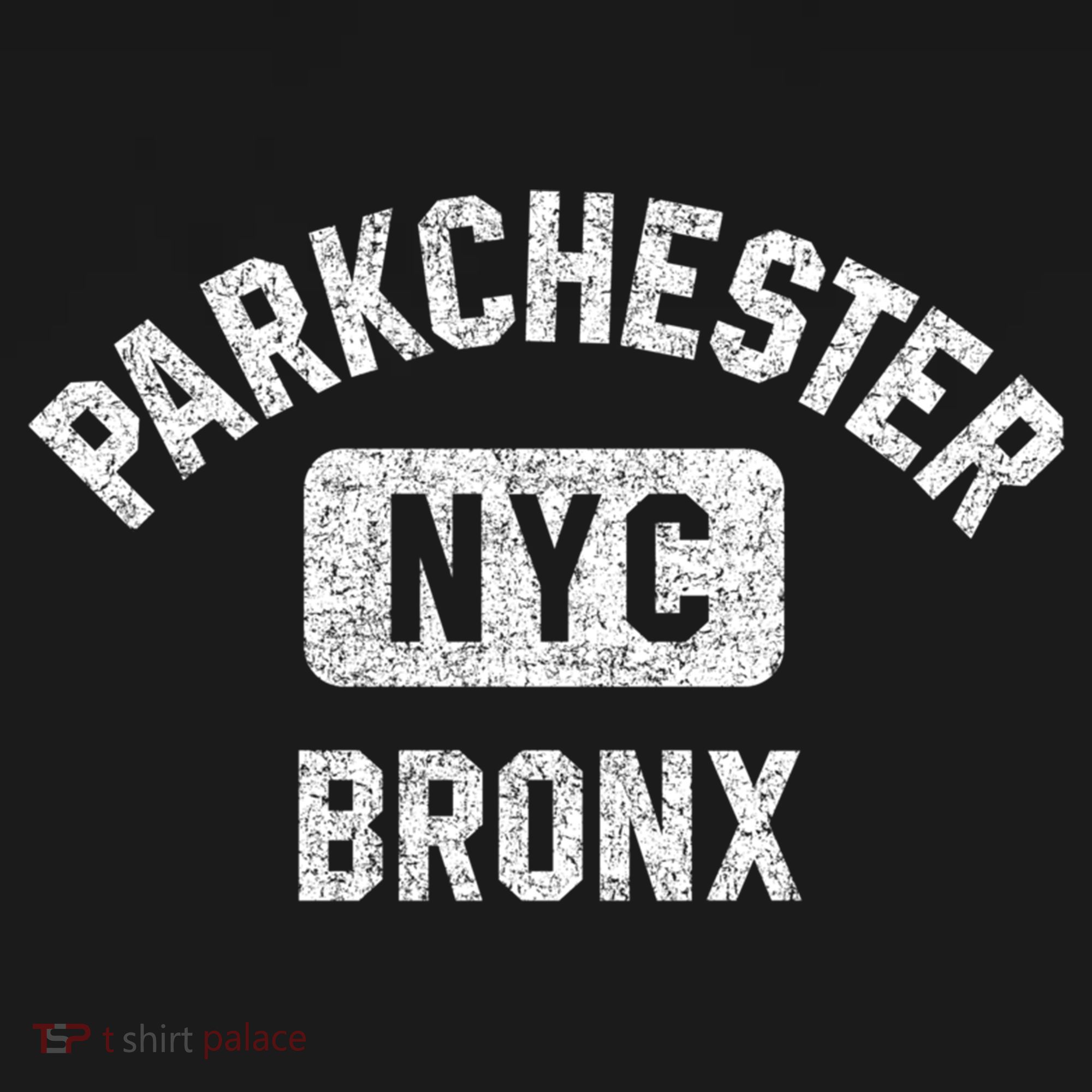 Parkchester Bronx Nyc Gym Style Distressed White Print Great Gift Women's Hoodie
