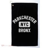 Parkchester Bronx Nyc Gym Style Distressed White Print Great Gift Golf Towel thumb 0