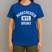 Parkchester Bronx Nyc Gym Style Distressed White Print Great Gift T-Shirt thumb 4