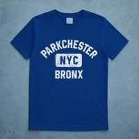 Parkchester Bronx Nyc Gym Style Distressed White Print Great Gift T-Shirt thumb 5