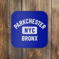 Parkchester Bronx Nyc Gym Style Distressed White Print Great Gift Coaster thumb 0