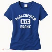 Parkchester Bronx Nyc Gym Style Distressed White Print Great Gift Women's T-Shirt thumb 0