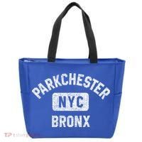 Parkchester Bronx Nyc Gym Style Distressed White Print Great Gift Tote Bag thumb 0