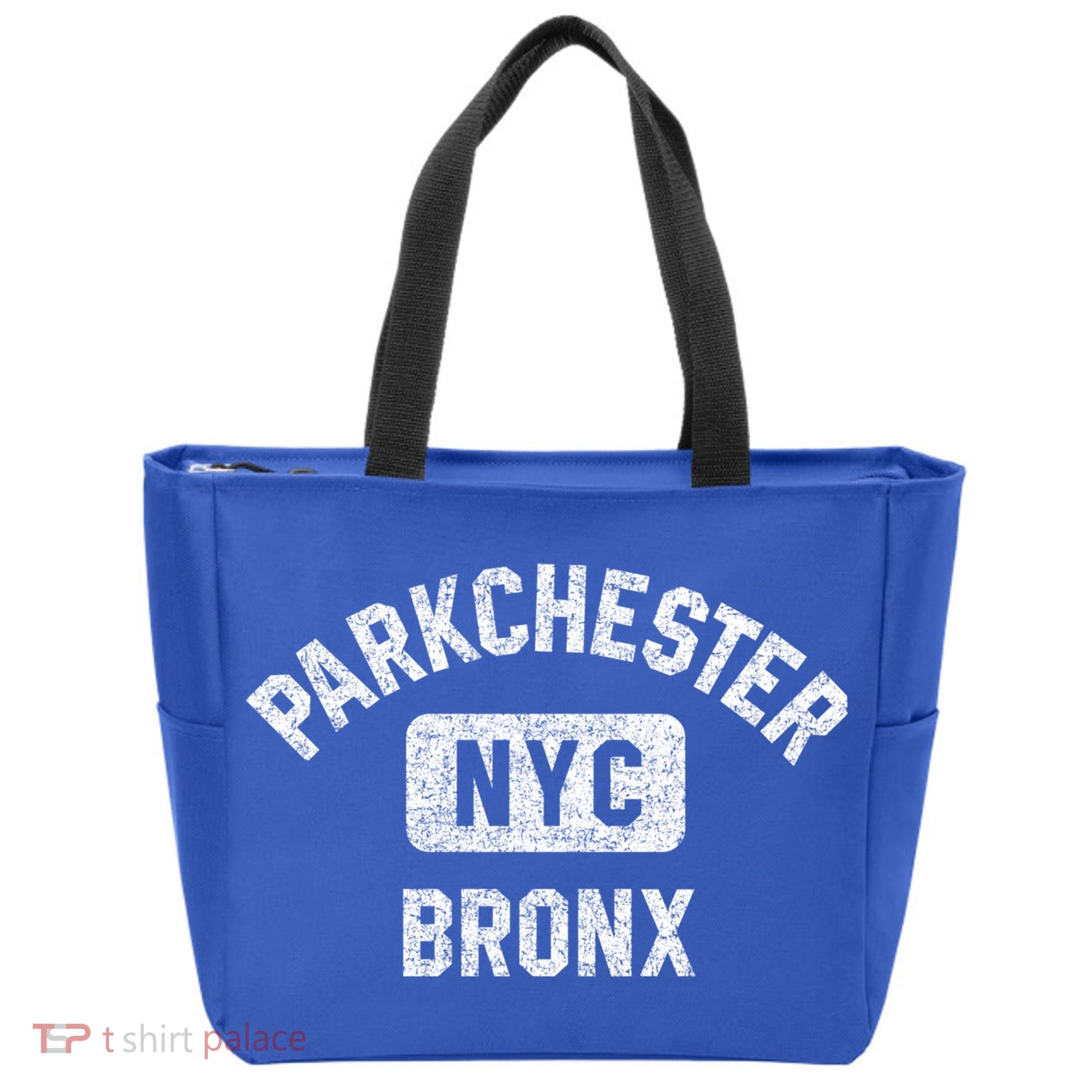 Parkchester Bronx Nyc Gym Style Distressed White Print Great Gift Tote Bag