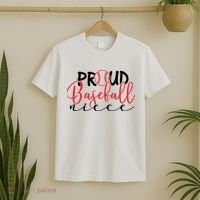 Proud Baseball Niece For Family Matching Mother's Day T-Shirt thumb 2