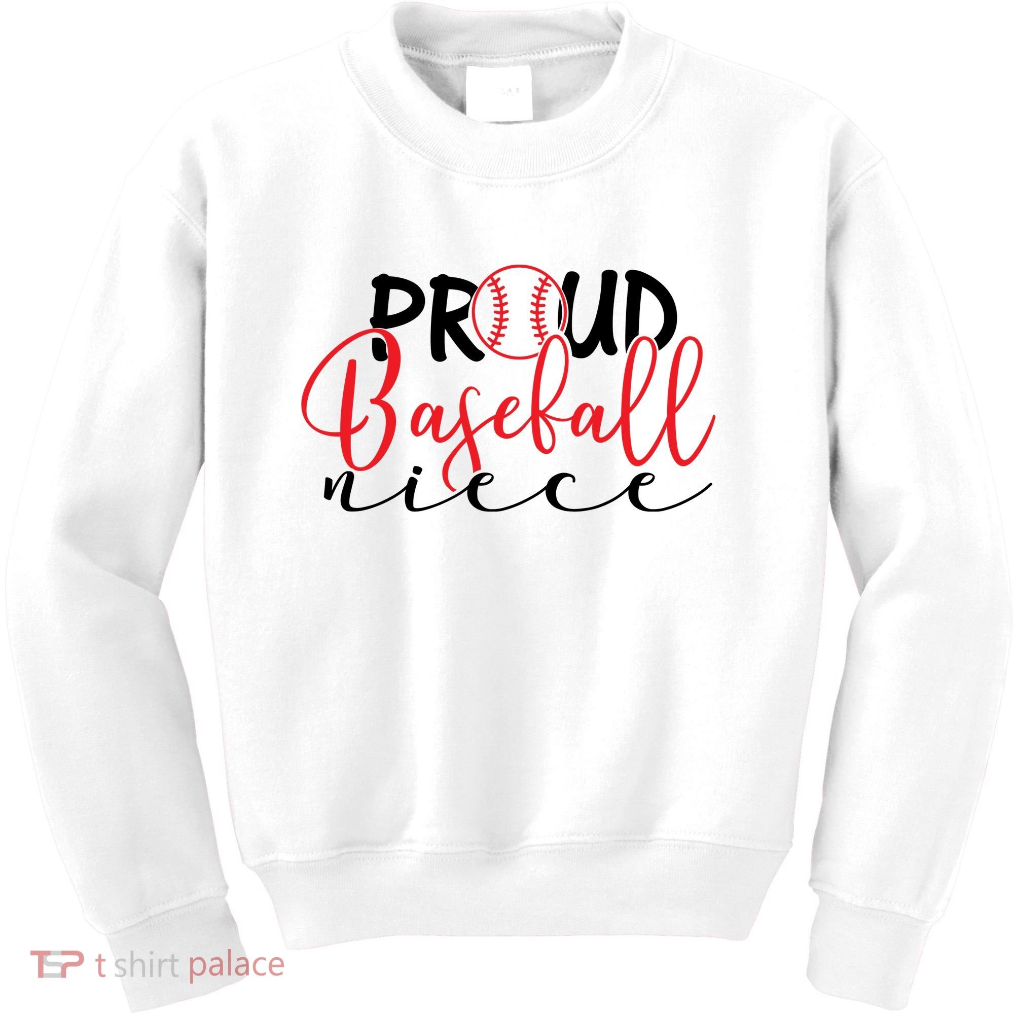Proud Baseball Niece For Family Matching Mother's Day Kids Sweatshirt
