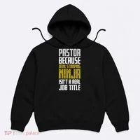 Pastor Devil Stomping Ninja IsnT A Real Job Title Hoodie thumb 0