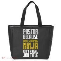Pastor Devil Stomping Ninja IsnT A Real Job Title Tote Bag thumb 0