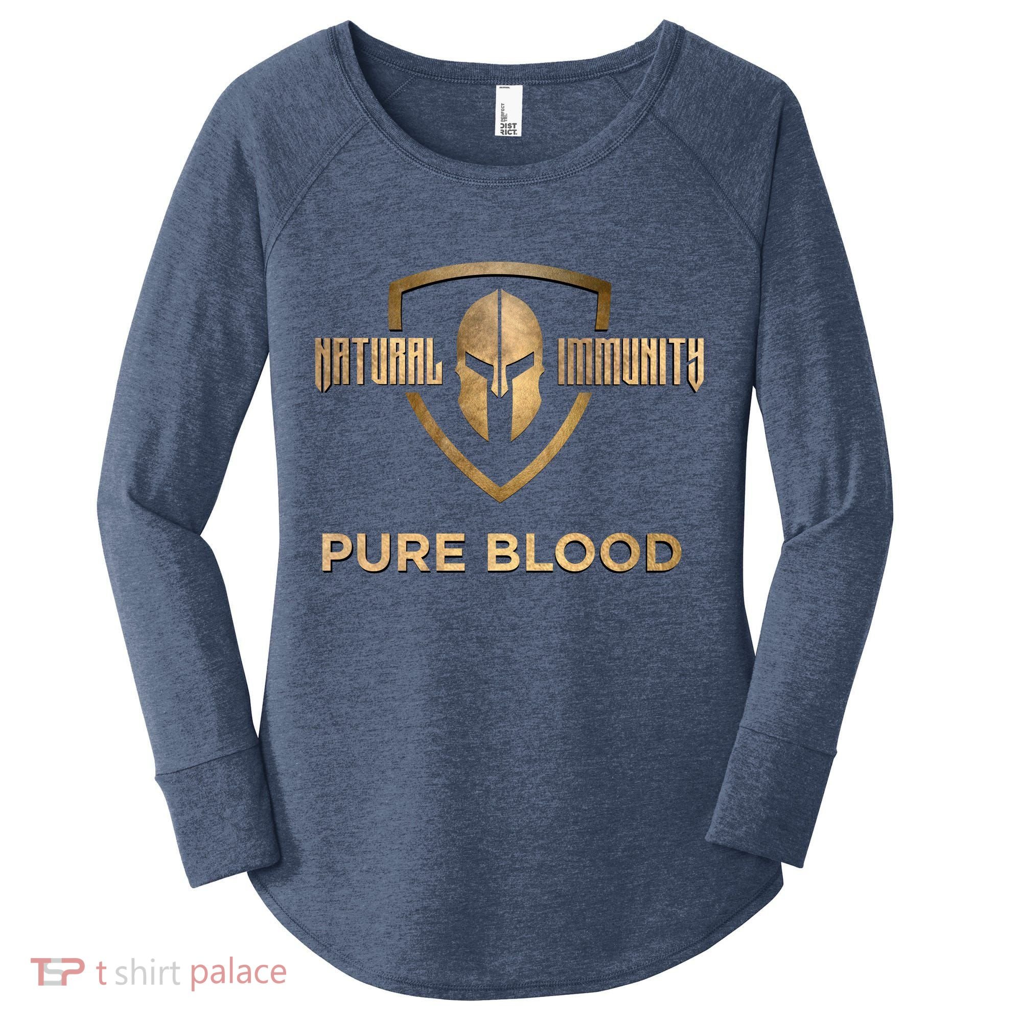 Pure Blood Natural Immunity Women's Perfect Tri Tunic Long Sleeve Shirt
