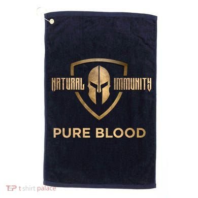 Pure Blood Natural Immunity Golf Towel