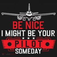 Pilot Be Nice I Might Be Your Pilot Someday Aviation Women's Hoodie thumb 2