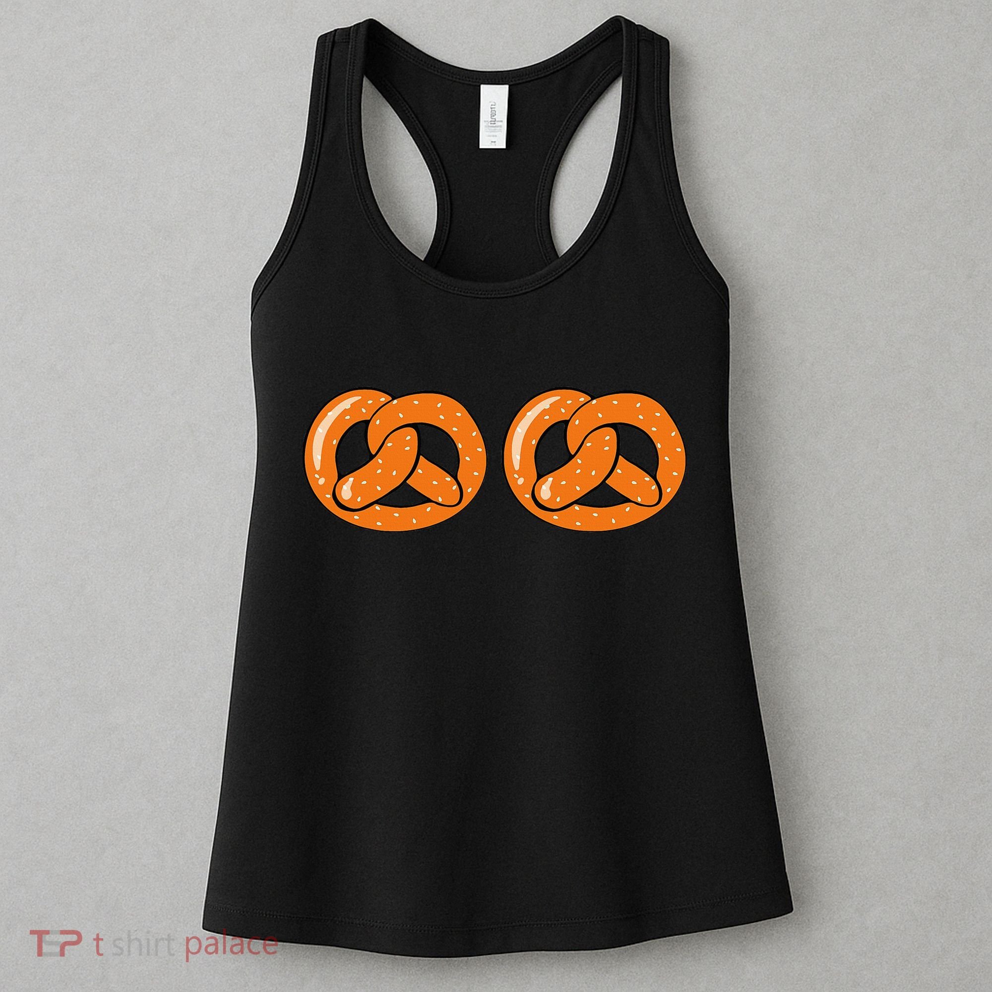 Pretzel Bra Oktoberfest Funny German Festival Bavarian Women's Tank Top