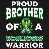 Proud Brother Of A Scoliosis Warrior Awareness Cute Gift Women's Hoodie thumb 2