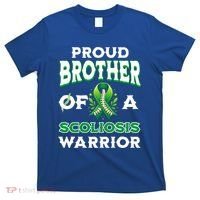 Proud Brother Of A Scoliosis Warrior Awareness Cute Gift T-Shirt thumb 0