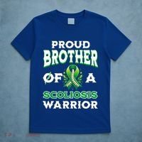 Proud Brother Of A Scoliosis Warrior Awareness Cute Gift T-Shirt thumb 5