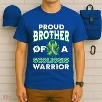Proud Brother Of A Scoliosis Warrior Awareness Cute Gift T-Shirt thumb 6