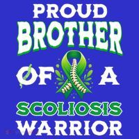 Proud Brother Of A Scoliosis Warrior Awareness Cute Gift T-Shirt thumb 7