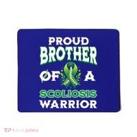 Proud Brother Of A Scoliosis Warrior Awareness Cute Gift Mousepad thumb 0