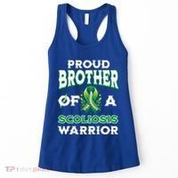 Proud Brother Of A Scoliosis Warrior Awareness Cute Gift Women's Tank Top thumb 0
