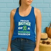 Proud Brother Of A Scoliosis Warrior Awareness Cute Gift Women's Tank Top thumb 2