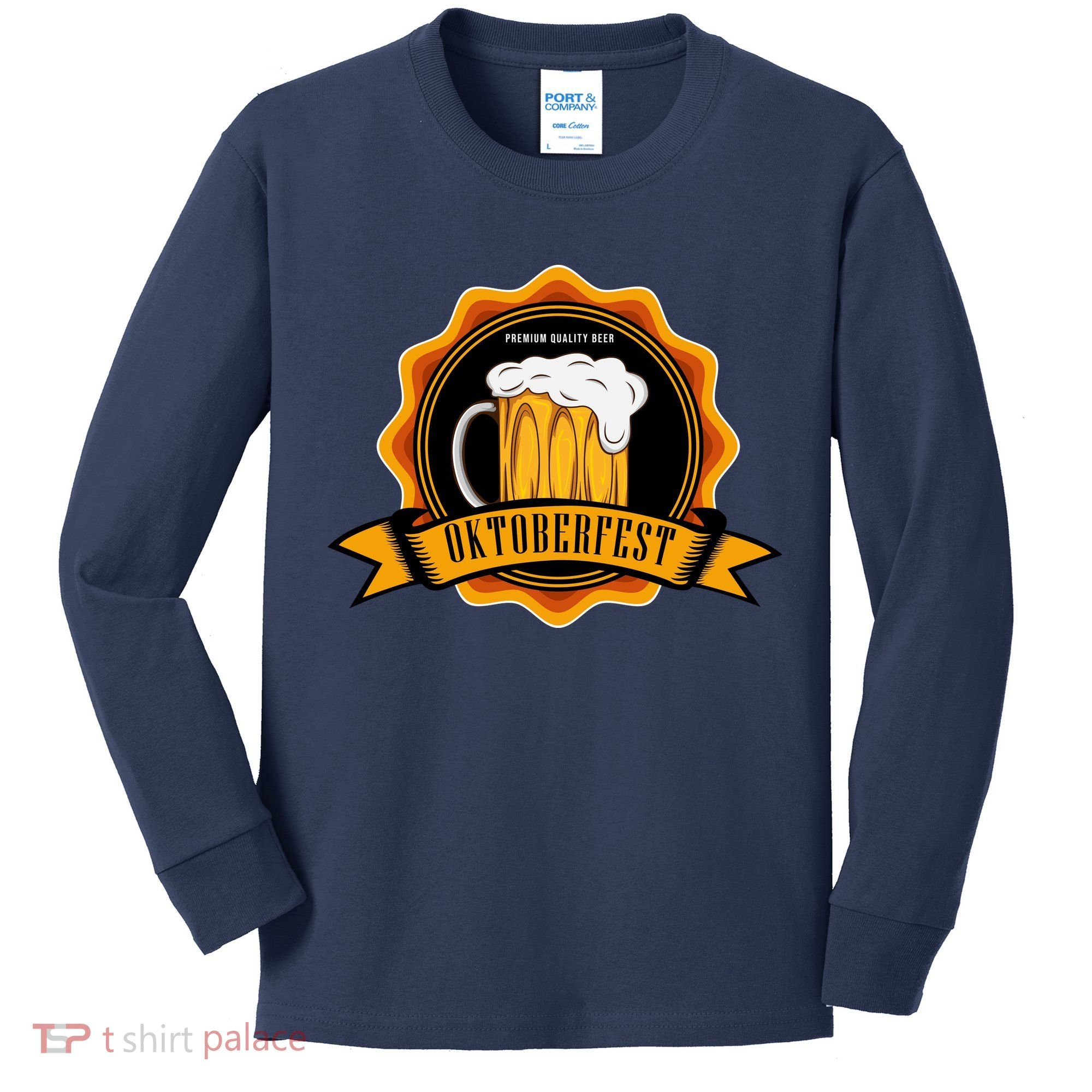 Premium Beer Oktoberfest Kids Long Sleeve Shirt