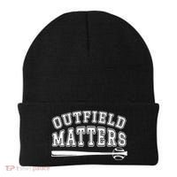 Playing Baseball Outfield Matters Baseball Outfields Funny Beanie thumb 0
