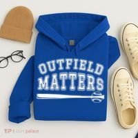 Playing Baseball Outfield Matters Baseball Outfields Funny Hoodie thumb 4