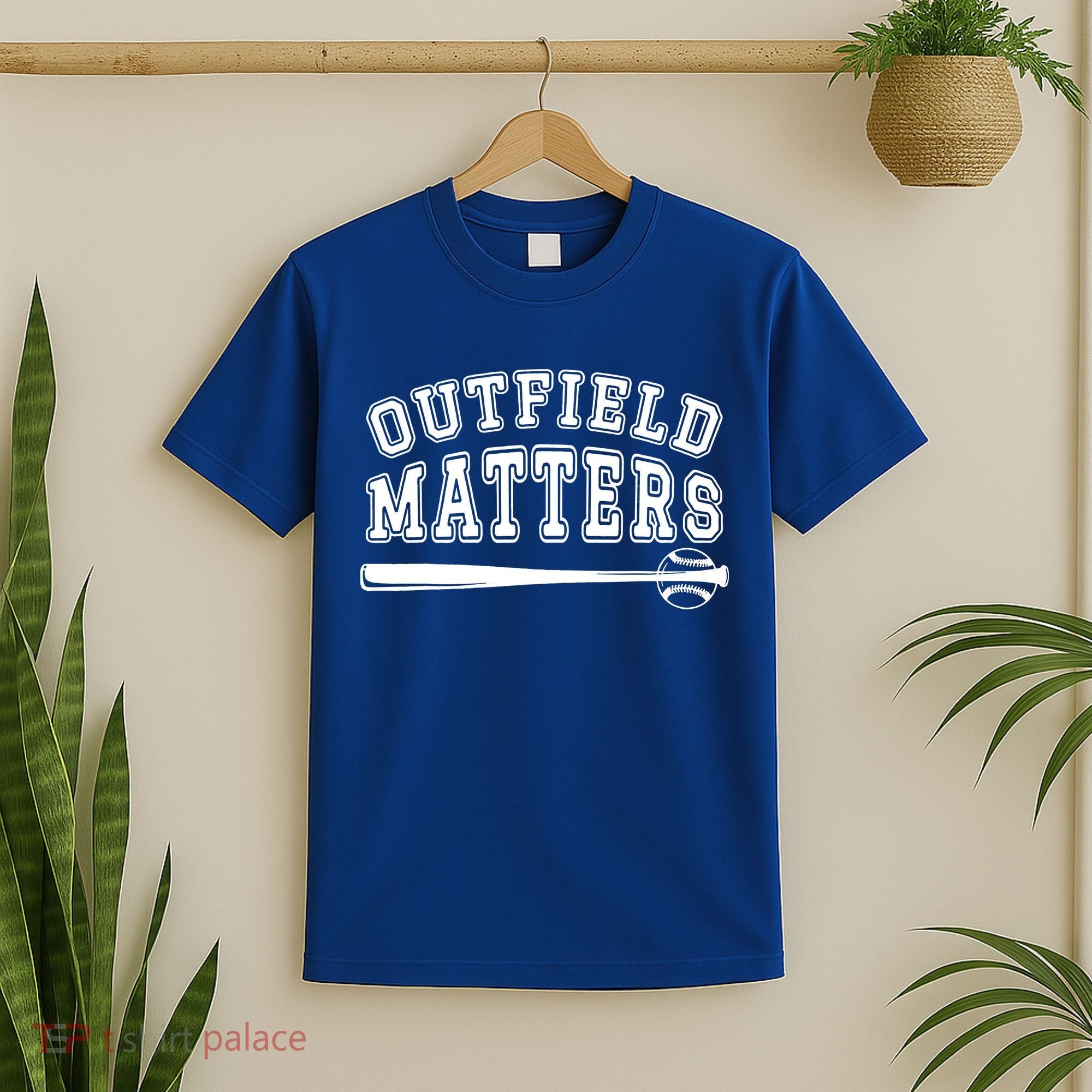 Playing Baseball Outfield Matters Baseball Outfields Funny T-Shirt
