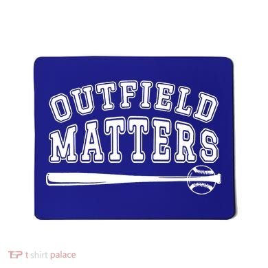 Playing Baseball Outfield Matters Baseball Outfields Funny Mousepad