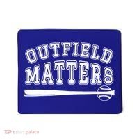 Playing Baseball Outfield Matters Baseball Outfields Funny Mousepad thumb 0