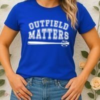 Playing Baseball Outfield Matters Baseball Outfields Funny Women's T-Shirt thumb 2