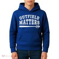 Playing Baseball Outfield Matters Baseball Outfields Funny Kids Hoodie thumb 4