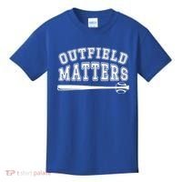 Playing Baseball Outfield Matters Baseball Outfields Funny Kids T-Shirt thumb 0