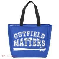 Playing Baseball Outfield Matters Baseball Outfields Funny Tote Bag thumb 0
