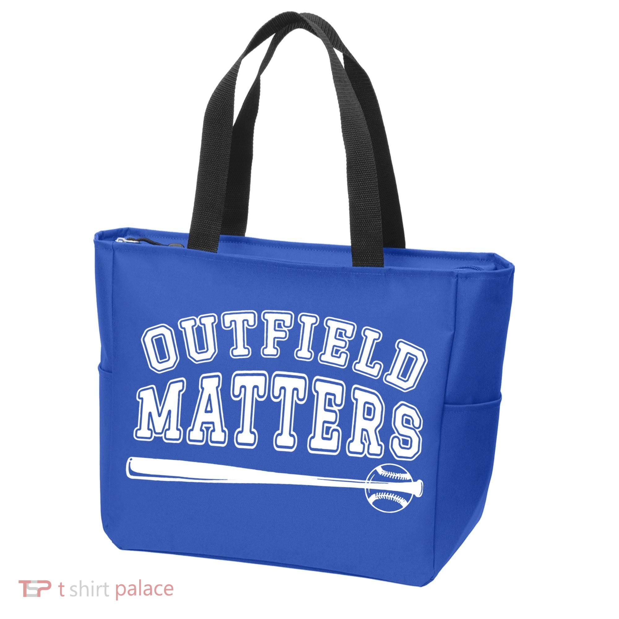 Playing Baseball Outfield Matters Baseball Outfields Funny Tote Bag