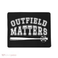 Playing Baseball Outfield Matters Baseball Outfields Funny Mousepad thumb 0