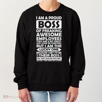 Proud Boss Of Freaking Awesome Employees Funny Gift Women's Sweatshirt thumb 0