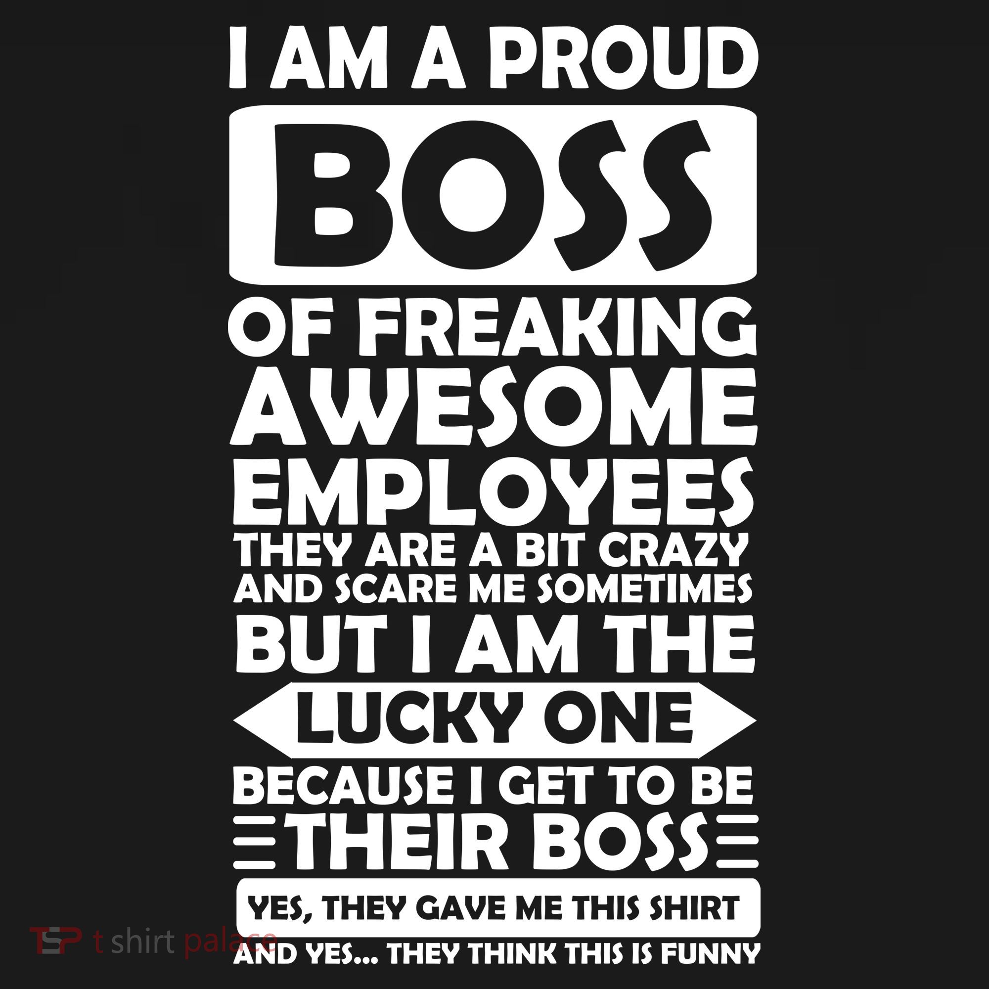 Proud Boss Of Freaking Awesome Employees Funny Gift Coaster