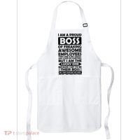 Proud Boss Of Freaking Awesome Employees Funny Gift Apron thumb 0