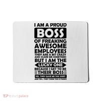 Proud Boss Of Freaking Awesome Employees Funny Gift Mousepad thumb 0