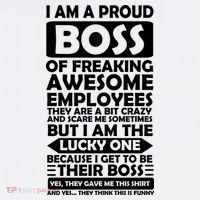 Proud Boss Of Freaking Awesome Employees Funny Gift Women's Tank Top thumb 5