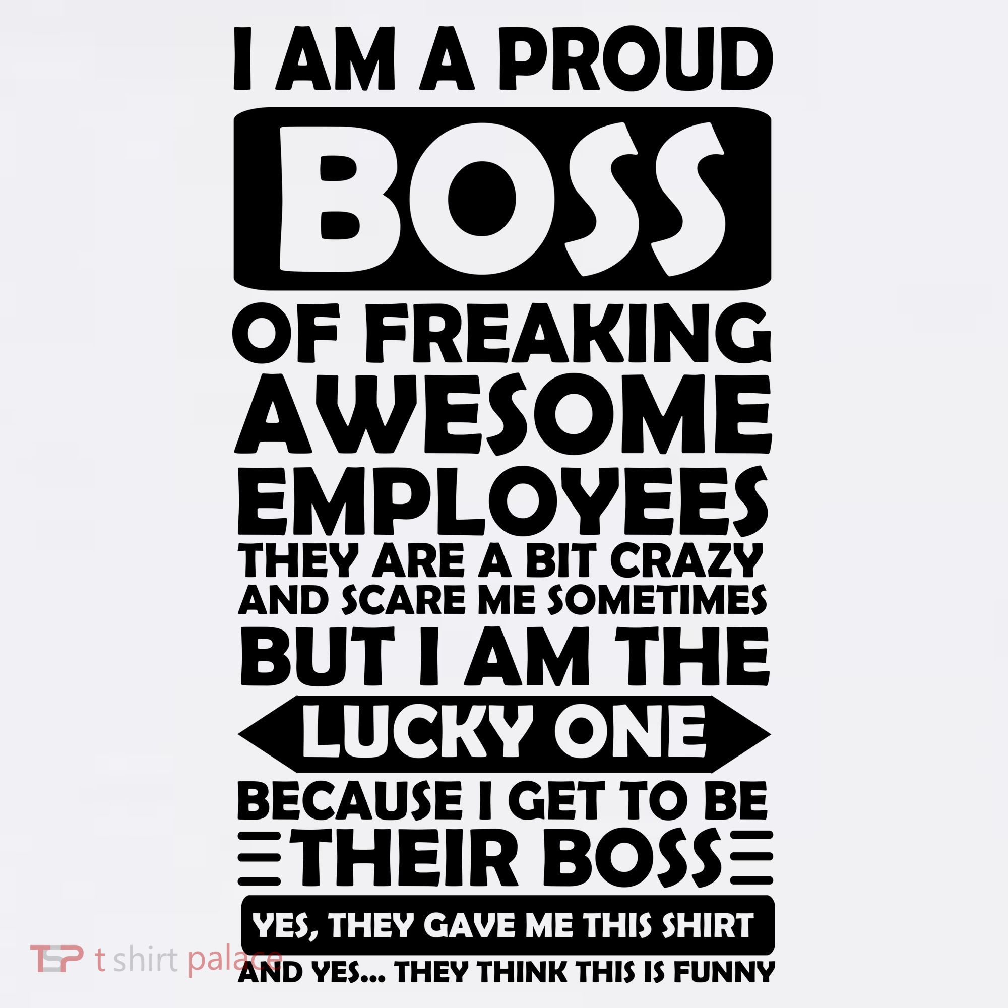 Proud Boss Of Freaking Awesome Employees Funny Gift Women's Tank Top
