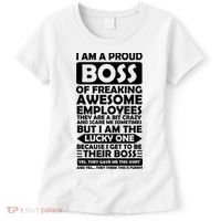 Proud Boss Of Freaking Awesome Employees Funny Gift Women's T-Shirt thumb 0