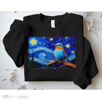 Patience Bluebird Of Happiness Blue Bird Eastern Bluebird Sweatshirt thumb 2