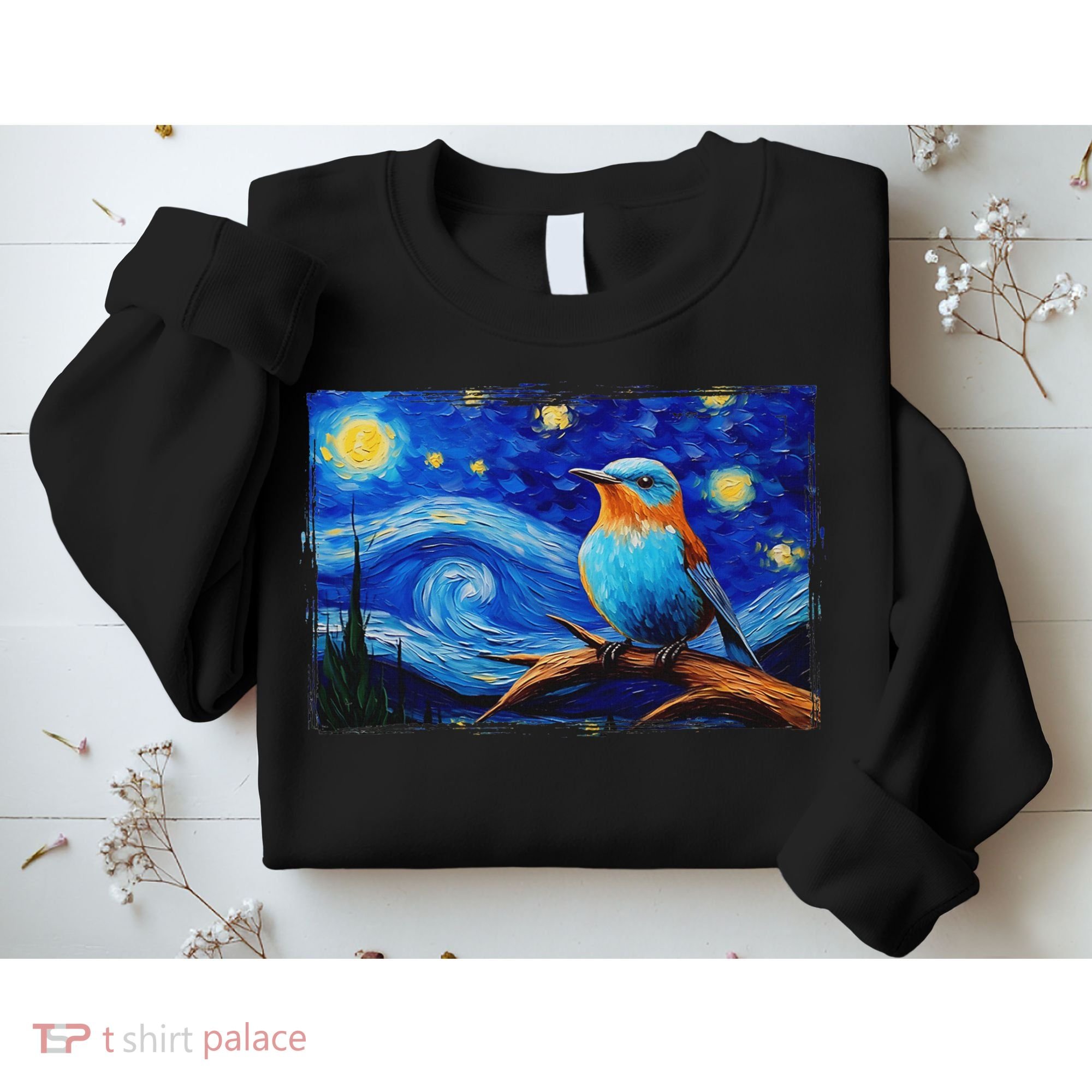 Patience Bluebird Of Happiness Blue Bird Eastern Bluebird Sweatshirt