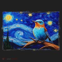 Patience Bluebird Of Happiness Blue Bird Eastern Bluebird Beanie thumb 2