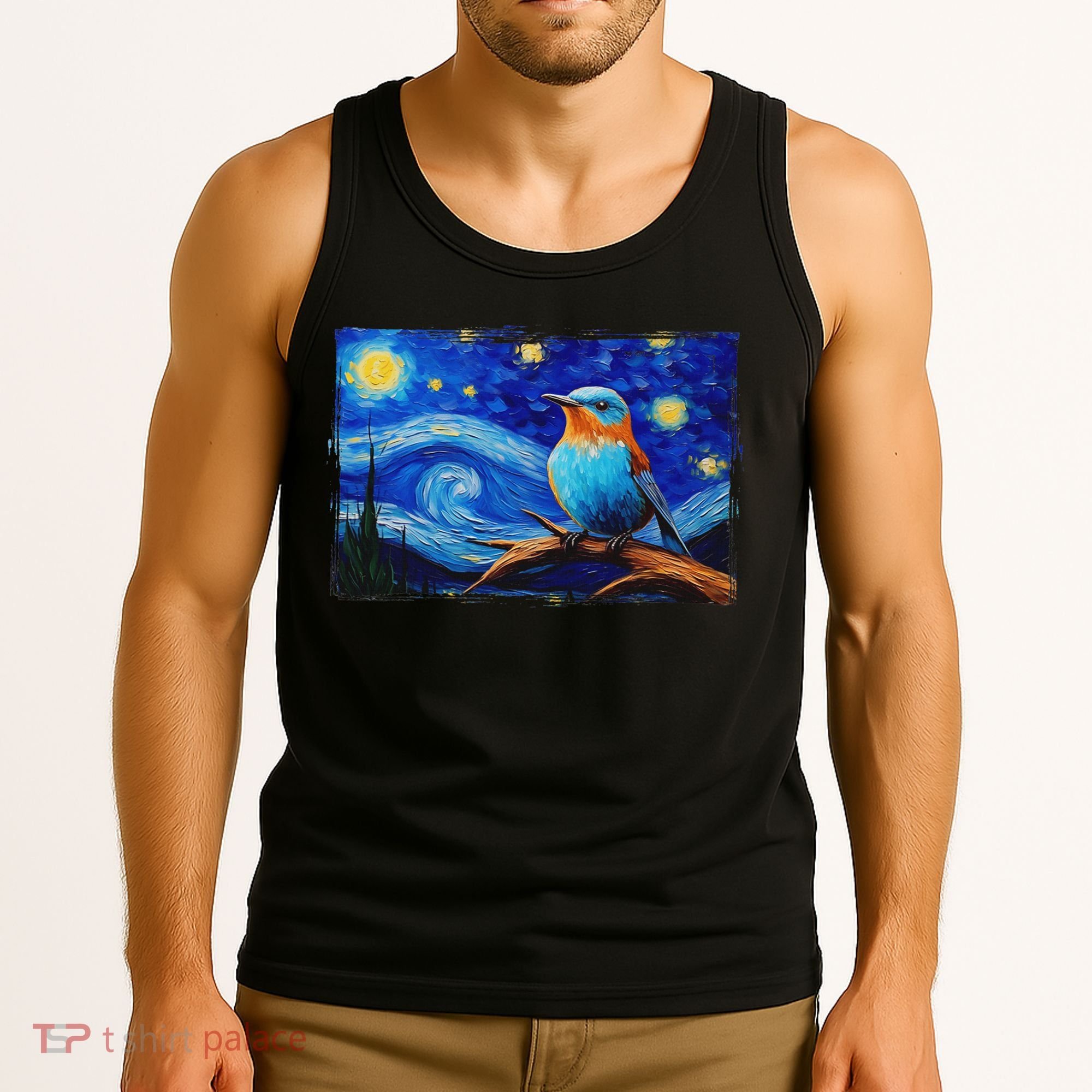 Patience Bluebird Of Happiness Blue Bird Eastern Bluebird Tank Top